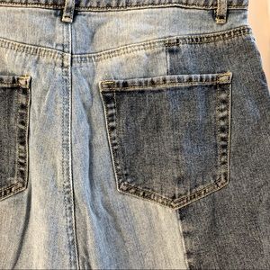 Pacsun High Rise Straight Two Tone Jeans